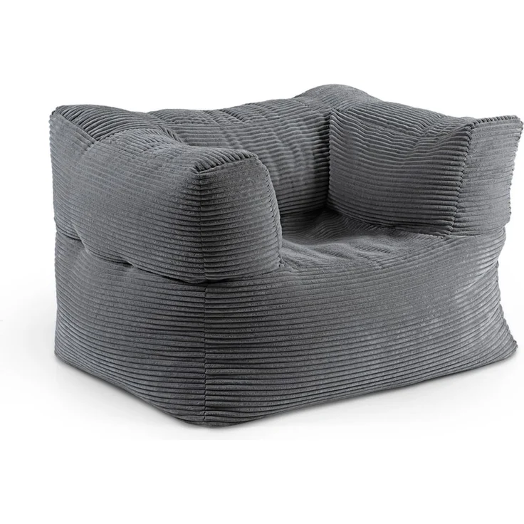 Lumaland Modular Sessel - Cord-Reihe | Indoor Sitzsack mit Softer Struktur, ideal Modulen | Bean Bag für Wohnzimmer & Co. - 96 x 72 x 70 cm – Bild 1