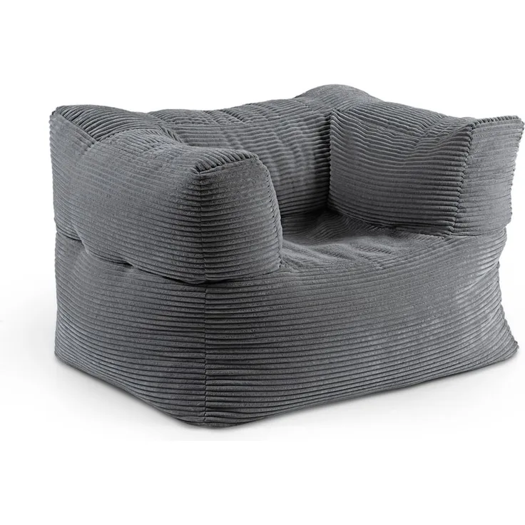 Lumaland Modular Sessel - Cord-Reihe | Indoor Sitzsack mit Softer Struktur, ideal Modulen | Bean Bag für Wohnzimmer & Co. - 96 x 72 x 70 cm