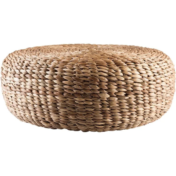 wohnfreuden Hocker Sitz-Pouf Bruno 55 cm aus Wasserhyazinthe natur, 30739 – Bild 5