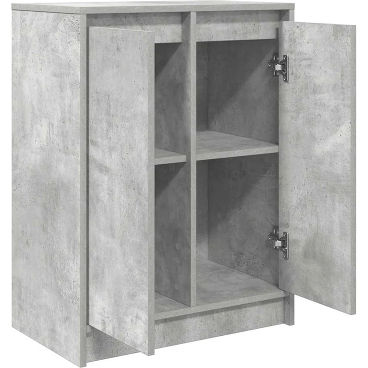 Sideboard, Kommode Betongrau 57x34x76 cm Holzwerkstoff – Bild 5