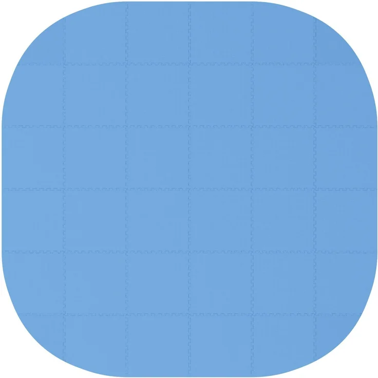 vidaXL Pool Bodenschutzmatte 36 stk. Ø 350 cm Rund EVA-Schaum Blau 42042641 – Bild 2