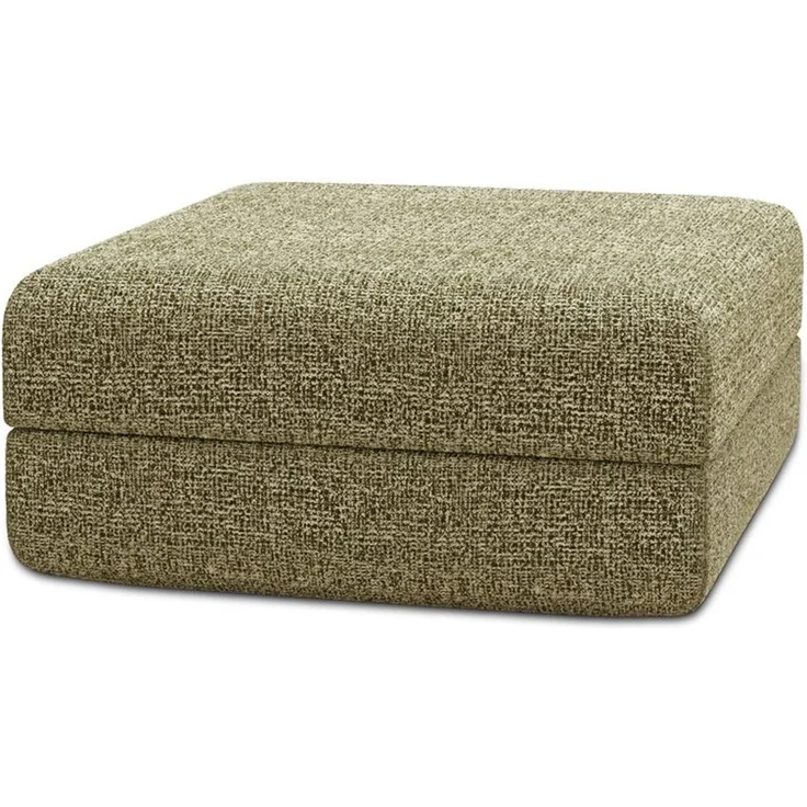 grüner Tweed-Pouf – Bild 1