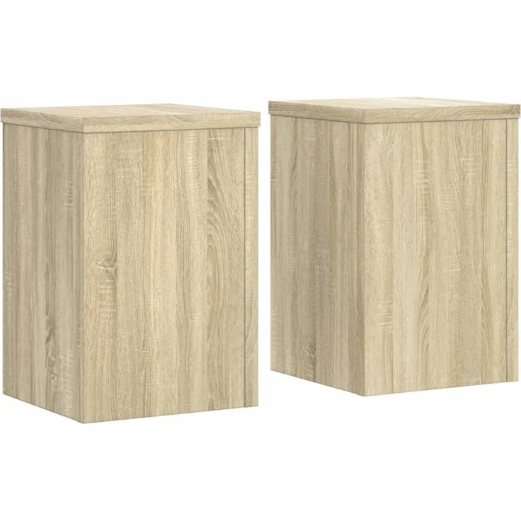 vidaXL Pflanzenständer 2 Stk. Sonoma-Eiche 25x25x35 cm Holzwerkstoff 852908 – Bild 2