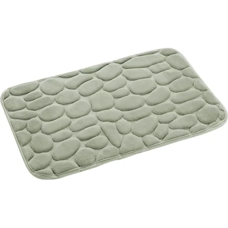 U10 Badematte Stone RELIEF - Badezimmer Badematten in Salbei – Bild 3