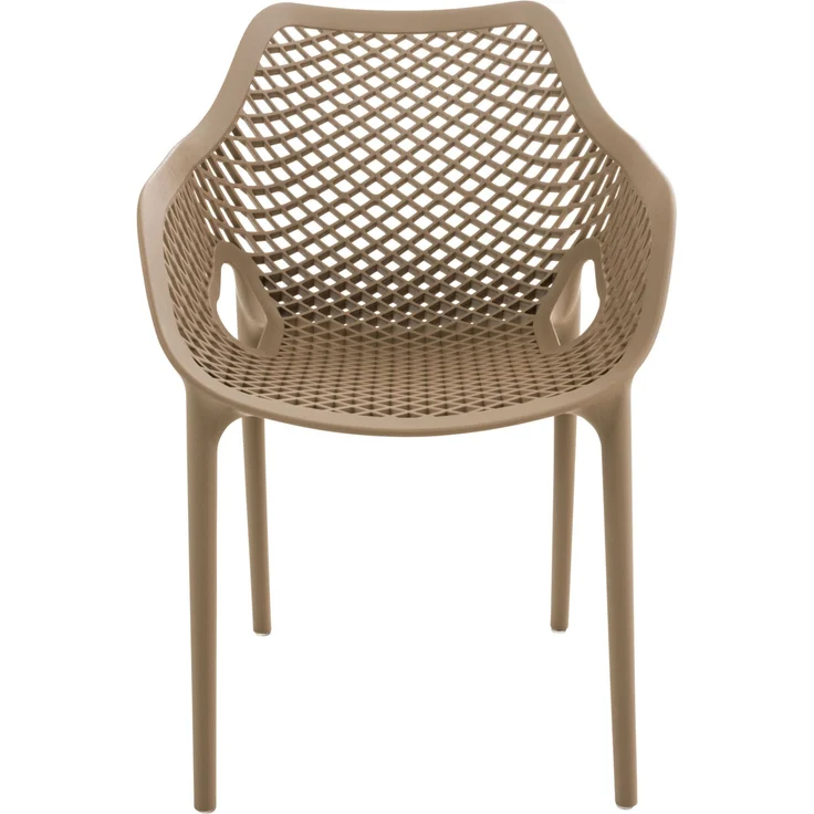 CLP Gartenstuhl Air XL 4er Set, Modern, Gestell Kunststoff, stapelbar, wetterfest,schlamm – Bild 2