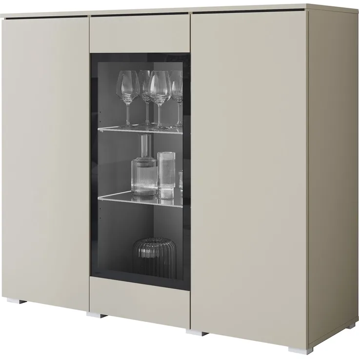Kommode Doppo 120 (Farbe: Cashmerebeige, ohne Beleuchtung)