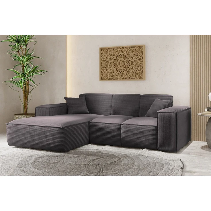 Kaiser Möbel Ecksofa Eckcouch SIENA L-Form, Stoff Poso/Salvador/Maloy/Artico/Velo, Einzelsofa, Bequem, originelles Design, praktisch, viele Farben – Bild 5