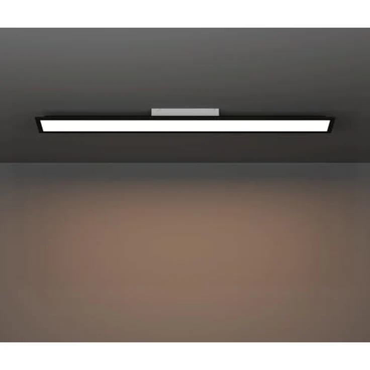 EGLO LED Panel Moradillo, Deckenleuchte flach, Deckenpanel aus Metall und Kunststoff in Schwarz-Weiß, Deckenlampe warmweiß, neutralweiß, kaltweiß, 15x120 cm – Bild 3