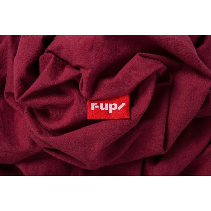 r-up Prima Spannbettlaken 90x200-100x220 bis 35cm Höhe bordeauxrot 97% Baumwolle / 3% Elasthan 160g/m² – Bild 4