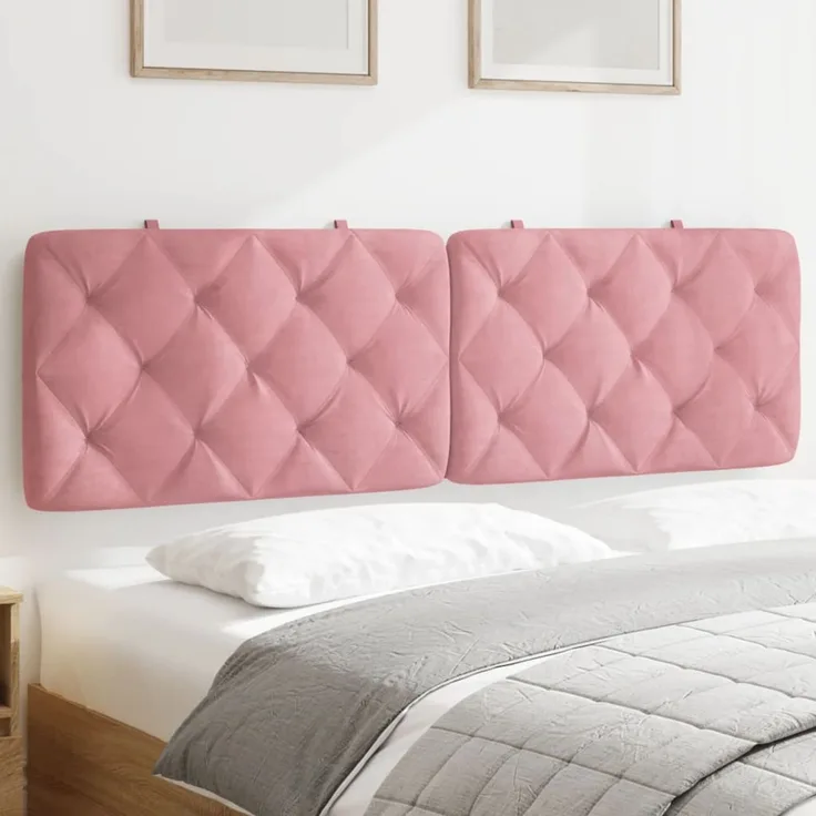 vidaXL Kopfteil-Kissen Rosa 160 cm Samt