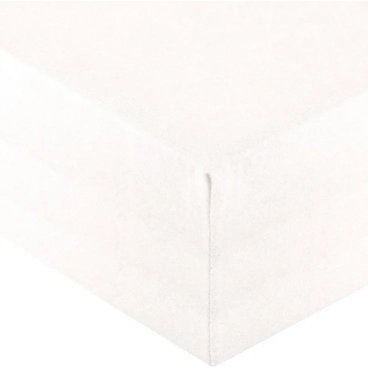aqua-textil Spannbettlaken Royal Spannbetttuch Elastan 180x200-200x220 cm schneeweiß, Baumwolle, (1 Stück), bügelfrei,dauerelastisch und weich,extrem feine Fasern