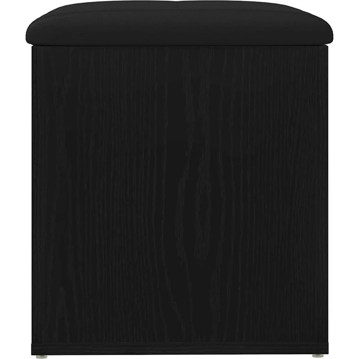 vidaXL Sitzbank mit Stauraum Schwarz Eichen-Optik 42 x 42 x 45 cm 862982 – Bild 5