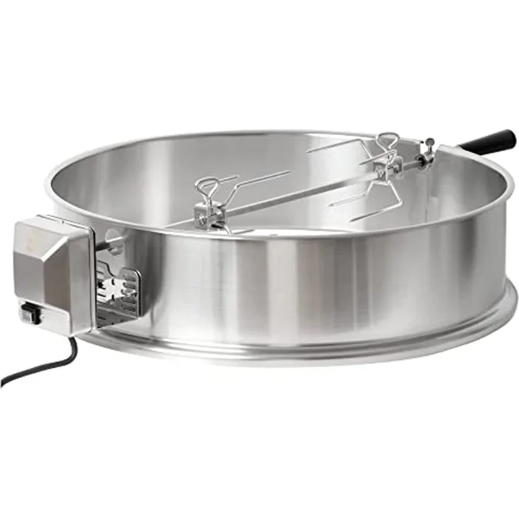 BBQ-Toro Grillspieß Edelstahl Grillspieß für 57cm Kugelgrill, Rotisserie, Grill Drehspieß
