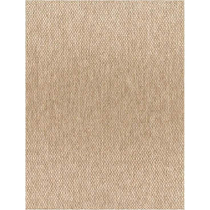 In & Outdoor Teppich Wetterfest Wohnzimmer Balkon Küchenteppich Terrassenteppich Flachgewebe Sisaloptik Meliert Einfarbig natur beige 300x400 cm – Bild 4