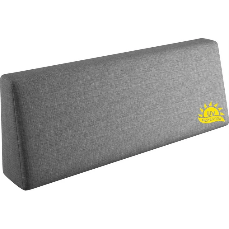 sunnypillow Rückenkissen Palettenkissen mit abnehmbarem Bezug Rückenkissen 120x40x20/10cm, Grau UV – Bild 5
