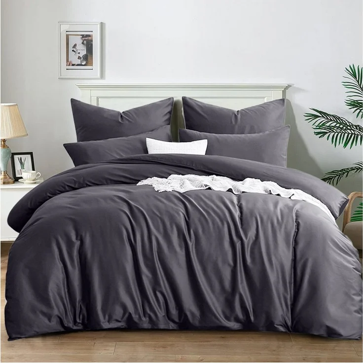 Elegear Bettwäsche Bettwäsche 135×200/155x220/200x200 cm Mikrofaser Bettwäsche-Set, Mikrofaser aus Polyester, 3 teilig, Bettbezug+Kopfkissenbezug*2, atmungsaktiv, weich für alle Jahreszeiten – Bild 1