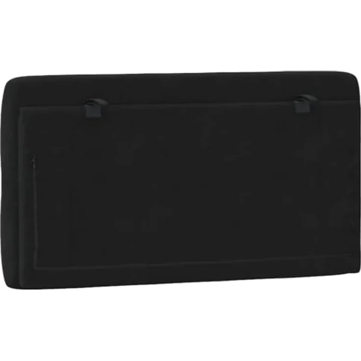 vidaXL Bett Kopfteil-Kissen Schwarz 100 cm Samt (1-tlg) – Bild 8
