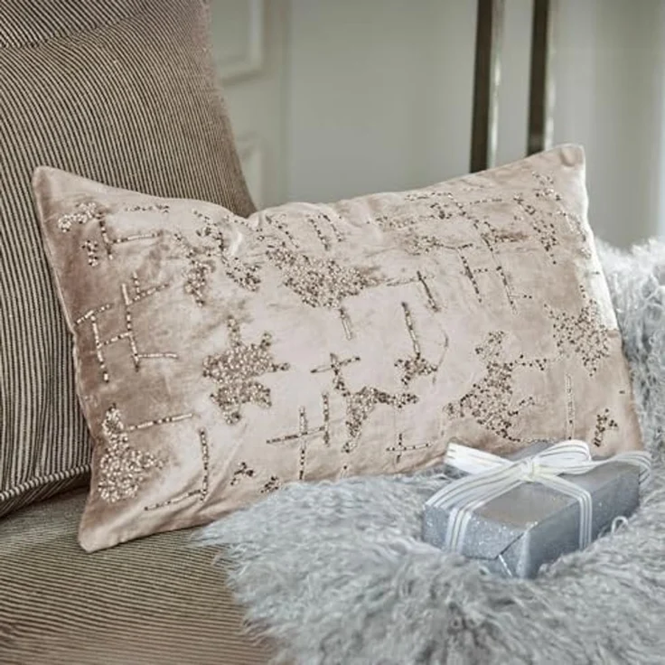 Mirabeau Kissenhülle Kissenhülle Malencio creme/silber – Bild 3