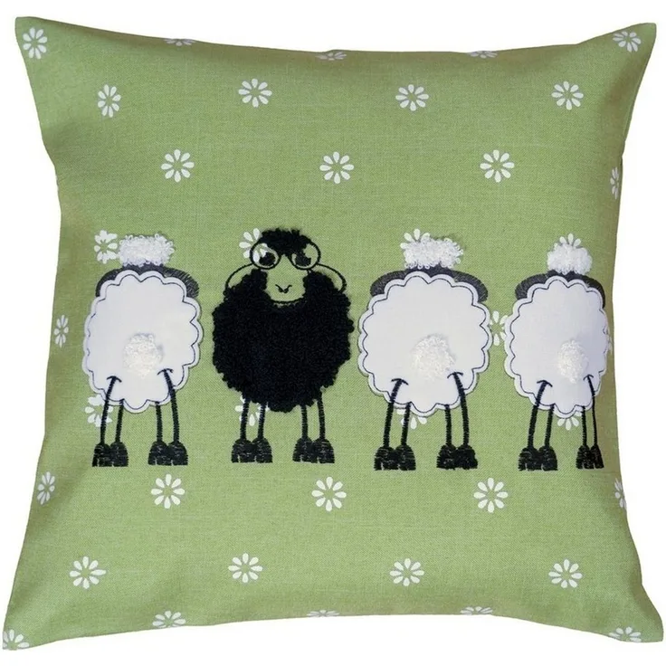 heimtexland Tischdecke Gobelin Tischdeko Osterdeko Tischset Deko Kissen (Stück 1-tlg, 1), Tischläufer 40x140 I Deko Applikation I Leinen-Optik I grau