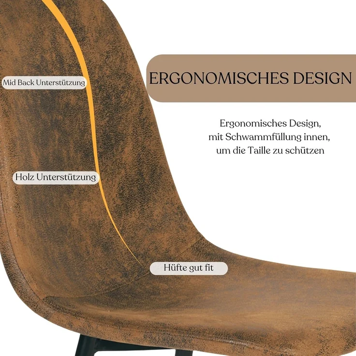 FurnitureR Meditationsbank/Gebetsbank - Braun Veloursimitat, Gepolstert, Metallkreuzgestell, Stabiler Sitz für Yoga & Meditation (Einzelstück) – Bild 4