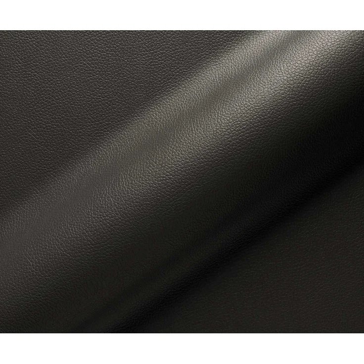Drehstuhl Heira-Flex mit Armlehnen Echt-Leder Schwarz Kreuzgestell breit Schwarz 360° drehbar Taschenfederkern – Bild 3