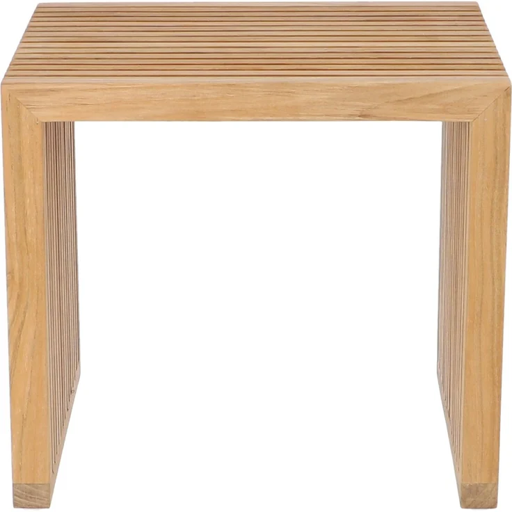 Hocker Tivoli aus Teakholz, 50 x 40 x 45 cm – Bild 1