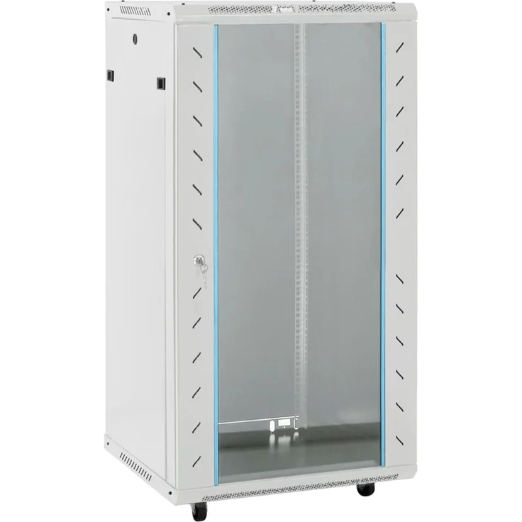 vidaXL 22U Netzwerkschrank 19" IP20 Grau 60x60x120 cm 3307634 – Bild 1