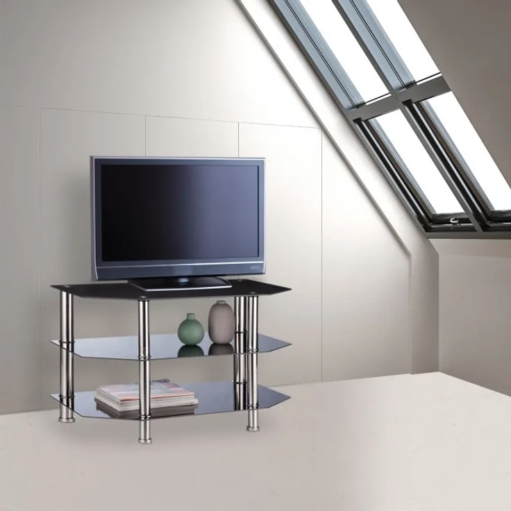 Fernsehtisch Schwarzglas – Bild 2