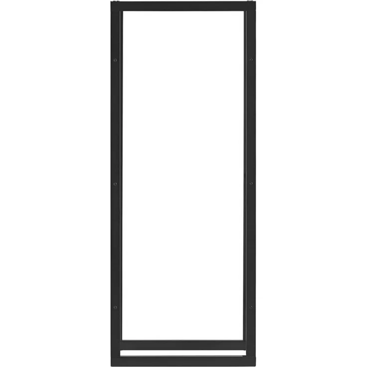 Kaminholzregal Kasan 75x150x25 cm Stahl Schwarz en. casa – Bild 2