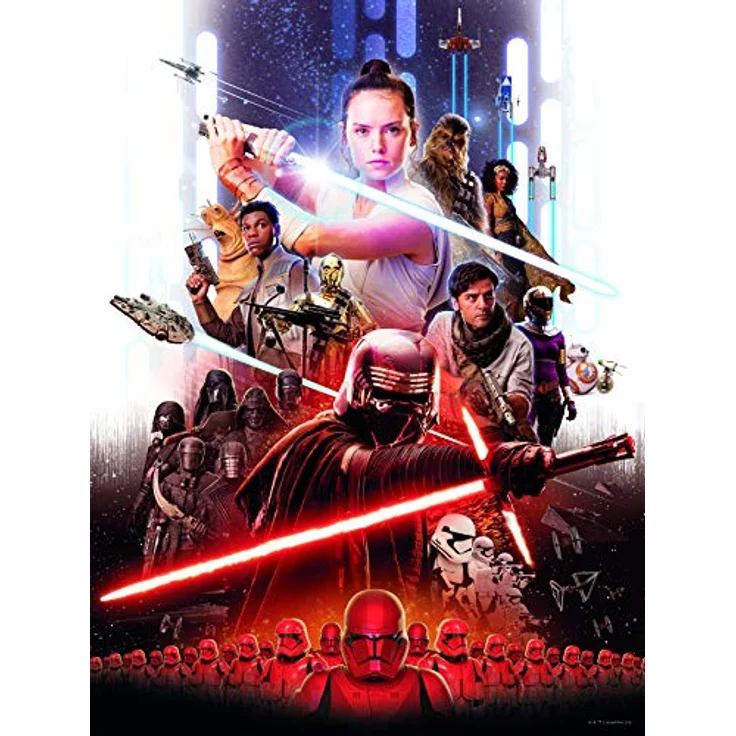 Komar Wandbild Star Wars Movie Poster Rey, Kinderzimmer-Dekoration, 30 x 40 cm, bunt, fotorealistischer Kunstdruck, ohne Rahmen, MADE IN GERMANY – Bild 1