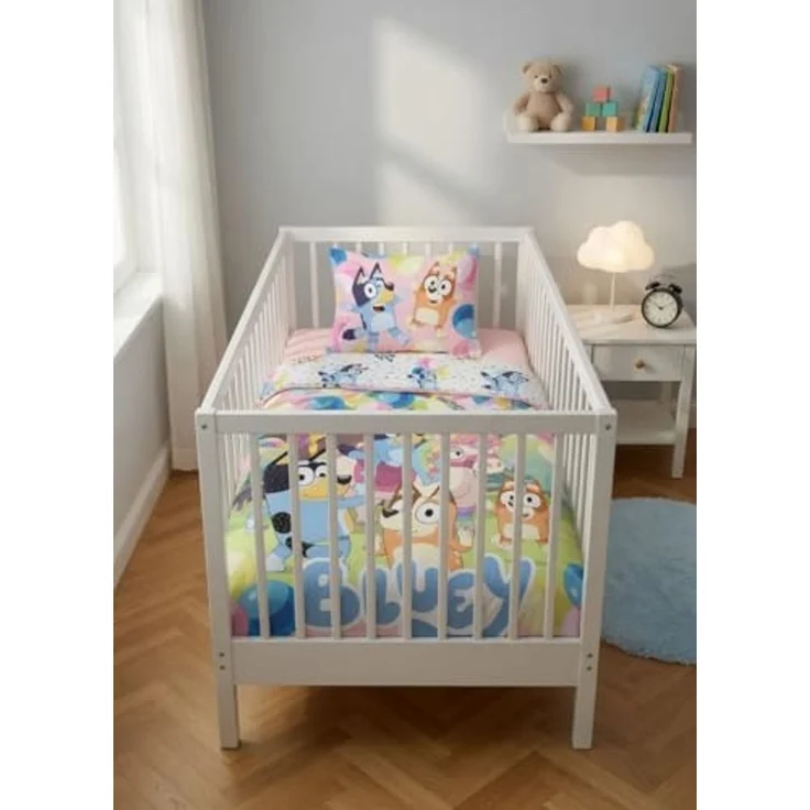 Bluey Einhorn Baby Bettwäsche Set 2 tlg. 100x135 cm 40x60cm Baumwolle – Bild 5