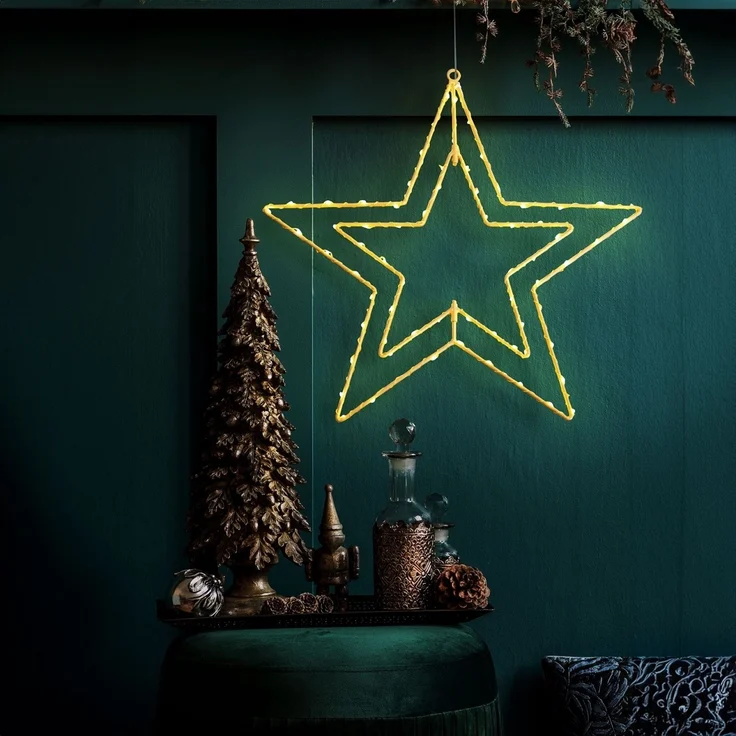 Weihnachtsstern beleuchtet für außen LED Weihnachtsbeleuchtung Stern 5257058 – Bild 3