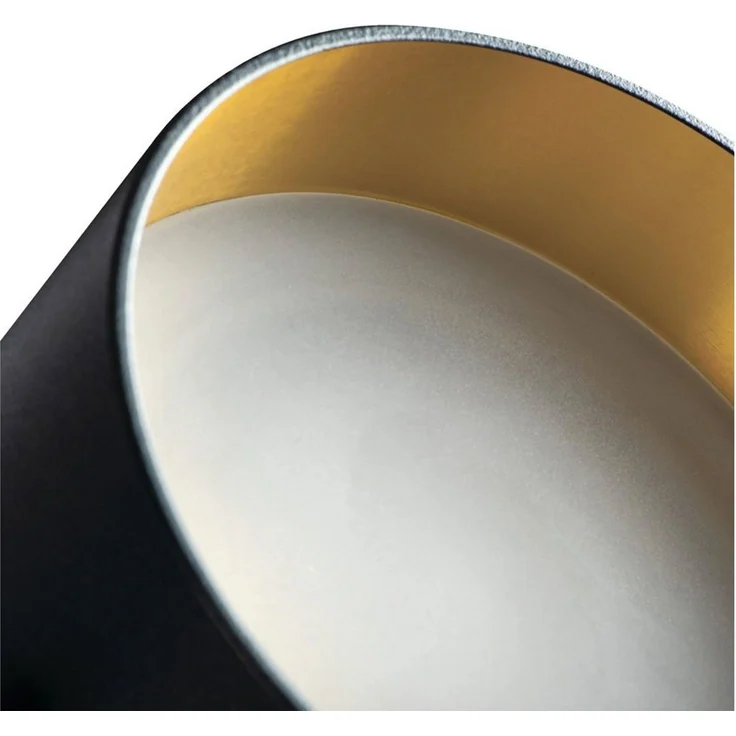 SSC-LUXon LED Aufbaustrahler Design LED Einbauspot Sudara schwarz gold indirektes Licht mit LED, Warmweiß bis Tageslicht – Bild 2