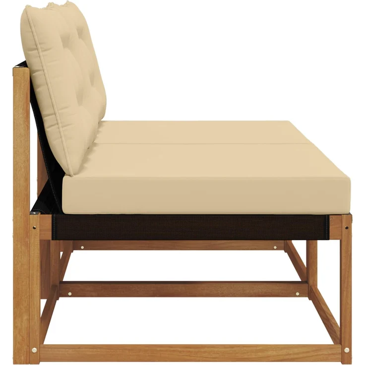 vidaXL 2 Stück Outdoor Mittelsofa Massivholz Akazie Natur 900644 – Bild 5