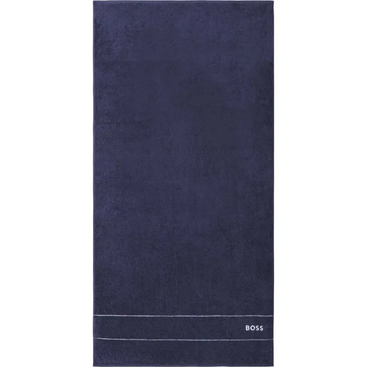 BOSS Duschtuch - PLAIN, Handtuch, Baumwolle Dunkelblau 70x140 cm