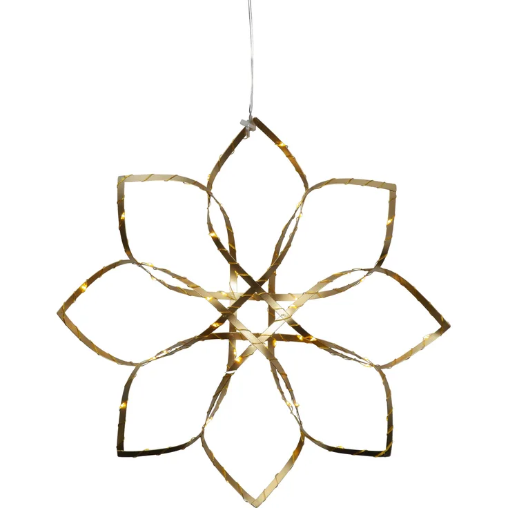 LED-Hängedeko "Amaze", Stern, Metallband, gold