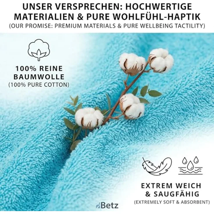 Betz Handtuch Set 10-tlg. Handtuch-Set PREMIUM, 100% Baumwolle (10-St), 100% Baumwolle – Bild 4