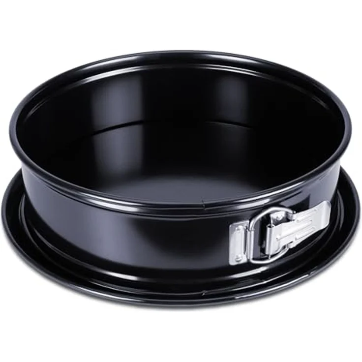 Städter We love baking Serie Springform EMAILLE ø 26 cm / H 7 cm Schwarz mit Flach-, Rohrboden – Bild 3