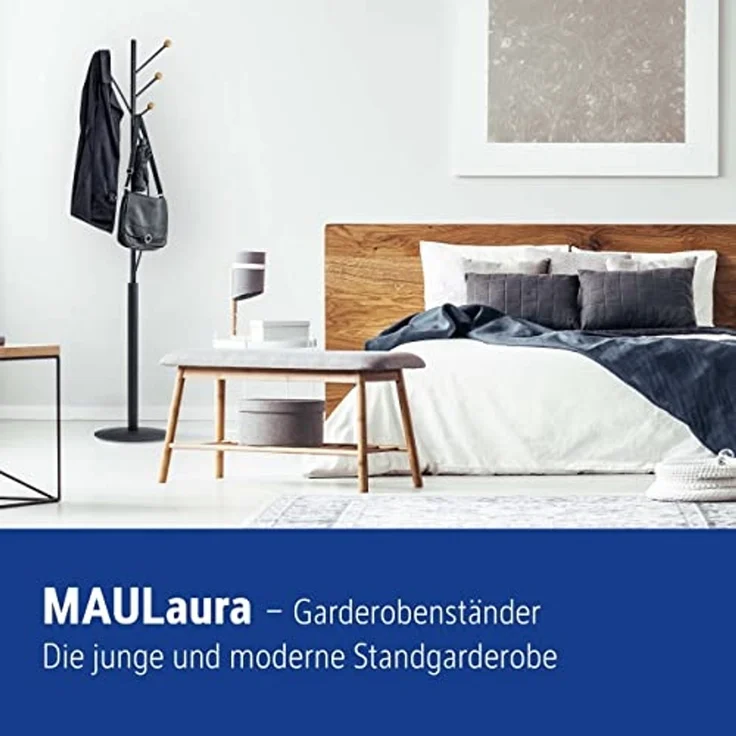 Maul Garderobenständer Maulaura 4 Haken holz – Bild 4