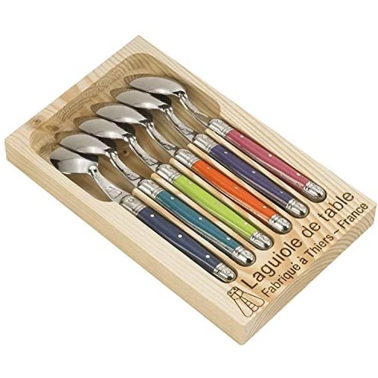 LAGUIOLE Jean Dubost London Mix 97-13154 Set von 6 Kaffeelöffel