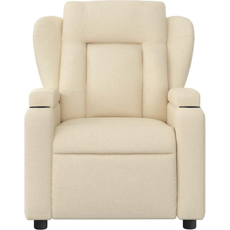 vidaXL Massage-Relaxsessel, cremefarbener Stoff 3206004 – Bild 6