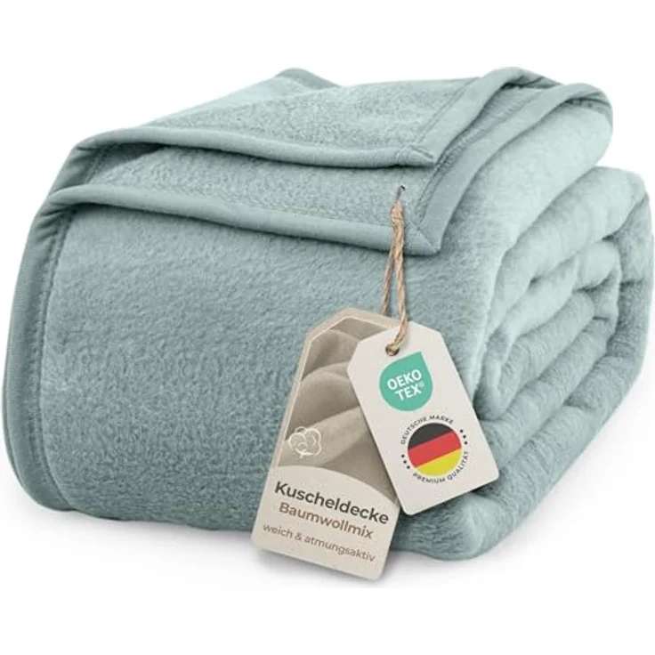 Wohndecke Wohndecke aus Baumwolle - Kuscheldecke, Baumwolldecke, Laynenburg, Decke als Sofa-decke, Couchdecke, Wolldecke aus Baumwollmix – Bild 1