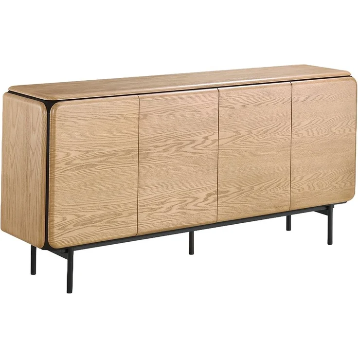 KAWOLA Sideboard AVRIL 4 Türen Eiche braun 87 x 40 x 181 cm – Bild 3