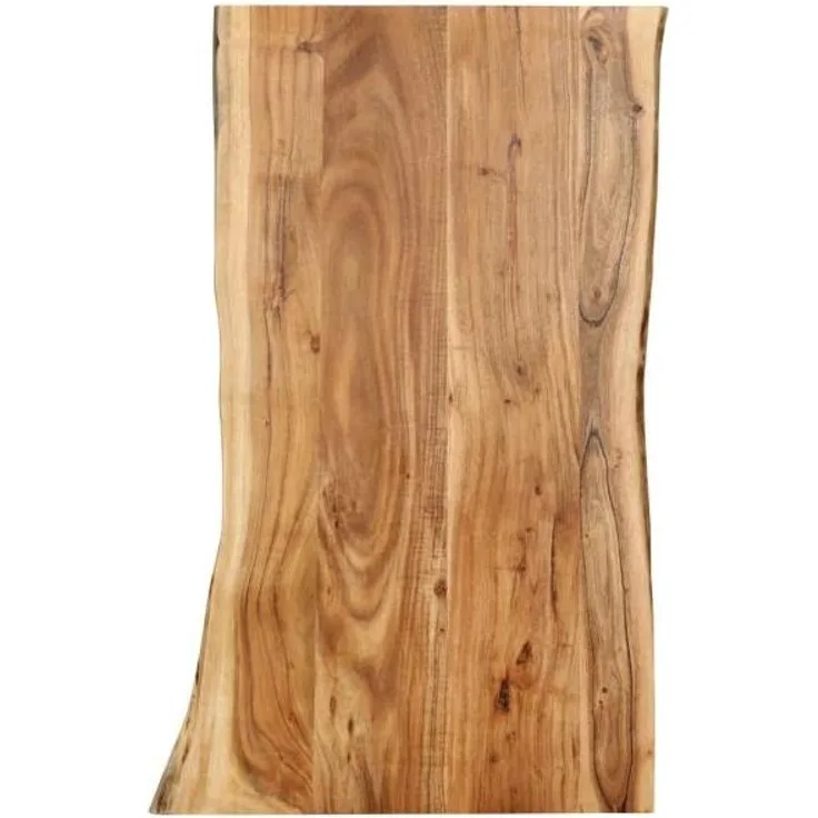 Tischplatte Massivholz Akazie, 100 x (50-60) x 2,5 cm