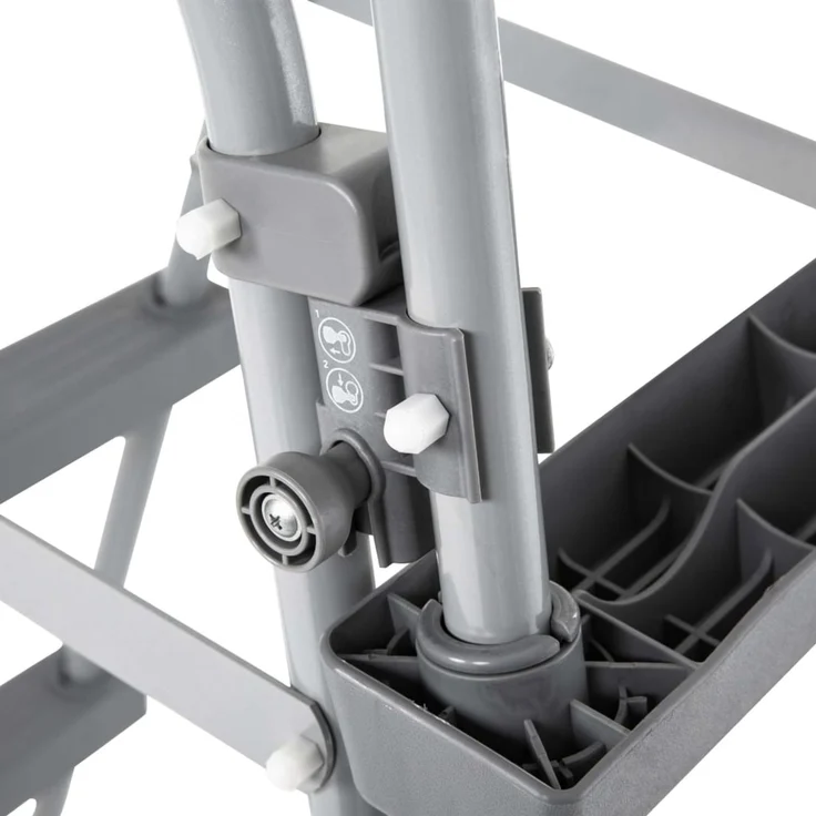 Steel Pro MAX™ Frame Pool Komplett-Set mit Filterpumpe Ø 427 x 107 cm, lichtgrau, rund – Bild 4