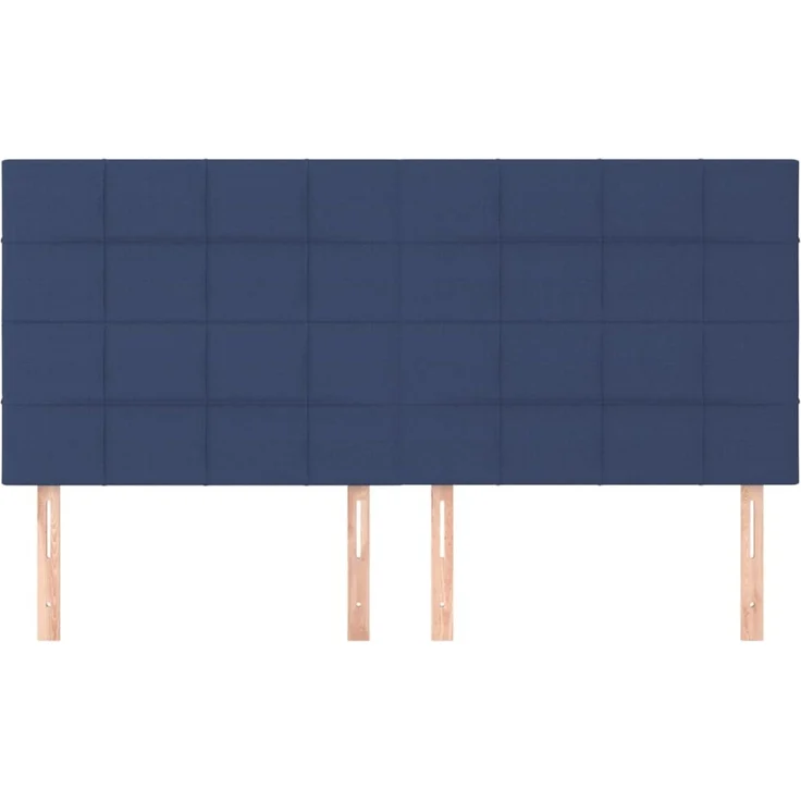 vidaXL Kopfteile 4 Stk. Blau 90 x 5 x 78/88 cm Stoff 3116352 – Bild 3