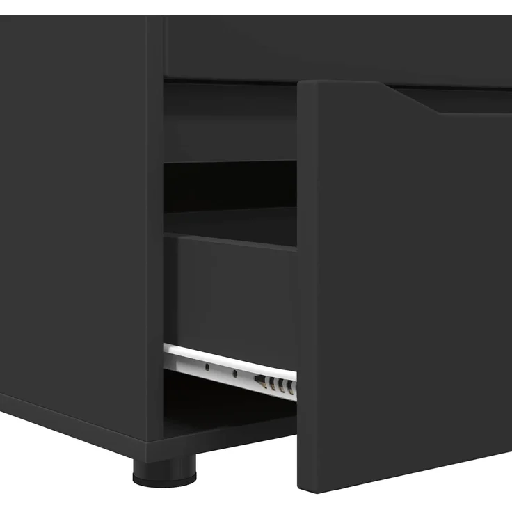 vidaXL Aufbewahrungsschrank 40 x 48 x 57 cm Holzwerkstoff Schwarz 888838 – Bild 9