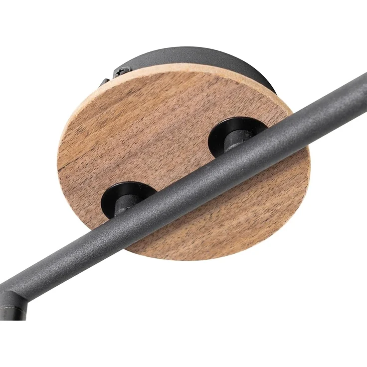 Qazqa LED Aufbaustrahler Vidro, ohne Leuchtmittel, E14, Grau, Modern, Glas, 2-flammig – Bild 7