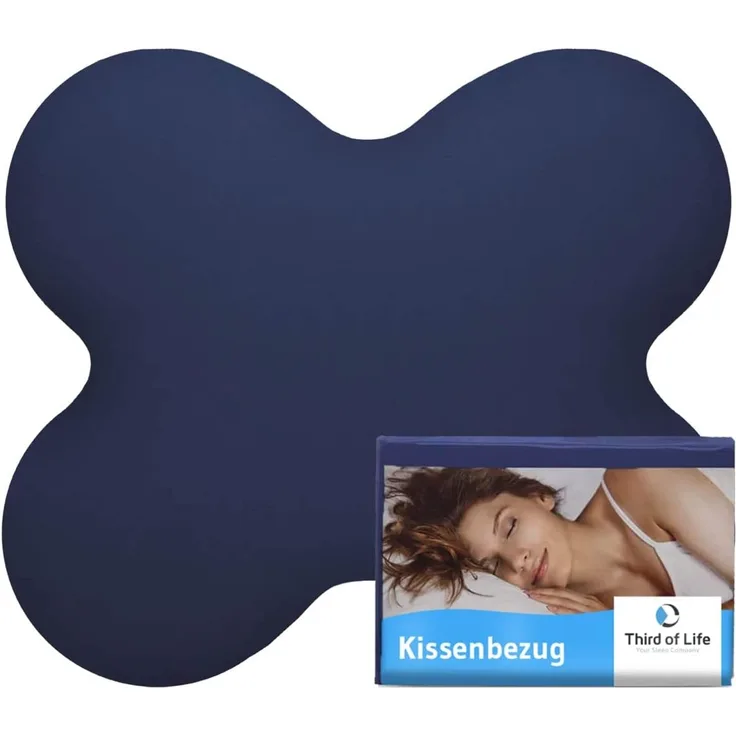 Third of Life Seitenschläferkissenbezug ACAMAR Baumwoll-Kissenbezug Einzelpack
