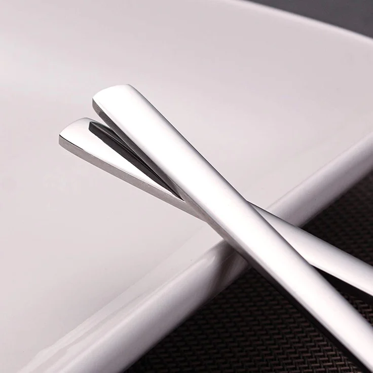 Löffel, 8 Stück koreanische Edelstahl-Löffel, 21,6 cm Suppenlöffel, langer Griff, Esslöffel, Reislöffel, Tischlöffel für Zuhause, Küche oder Restaurant – Bild 3